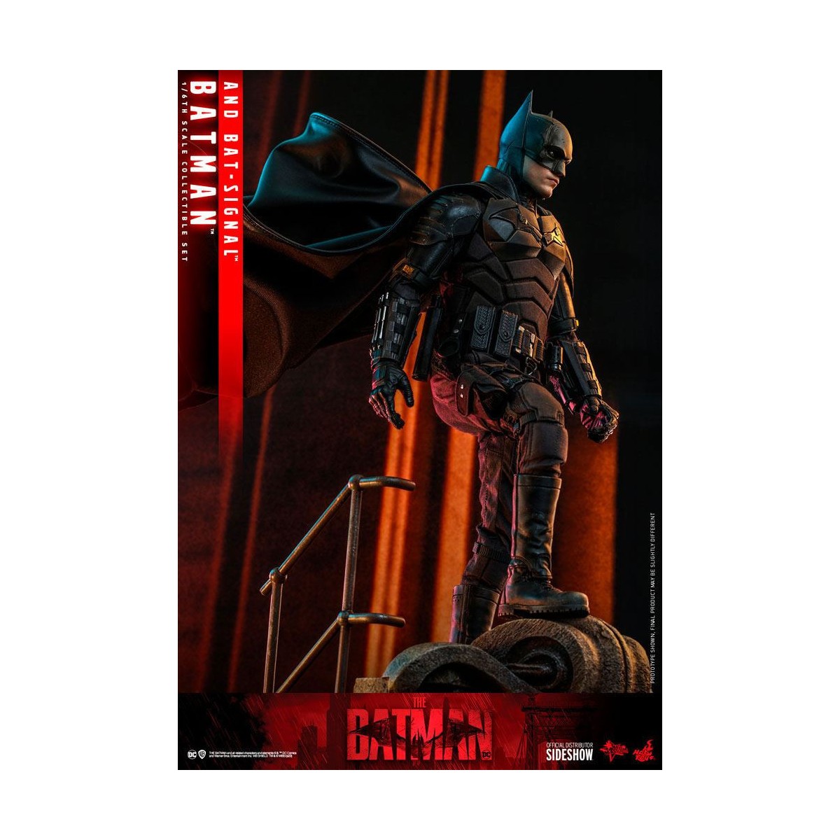 Hot toys - LA OBRA MAESTRA DE LA PELÍCULA BATMAN Y BAT-SIGNAL 1/6