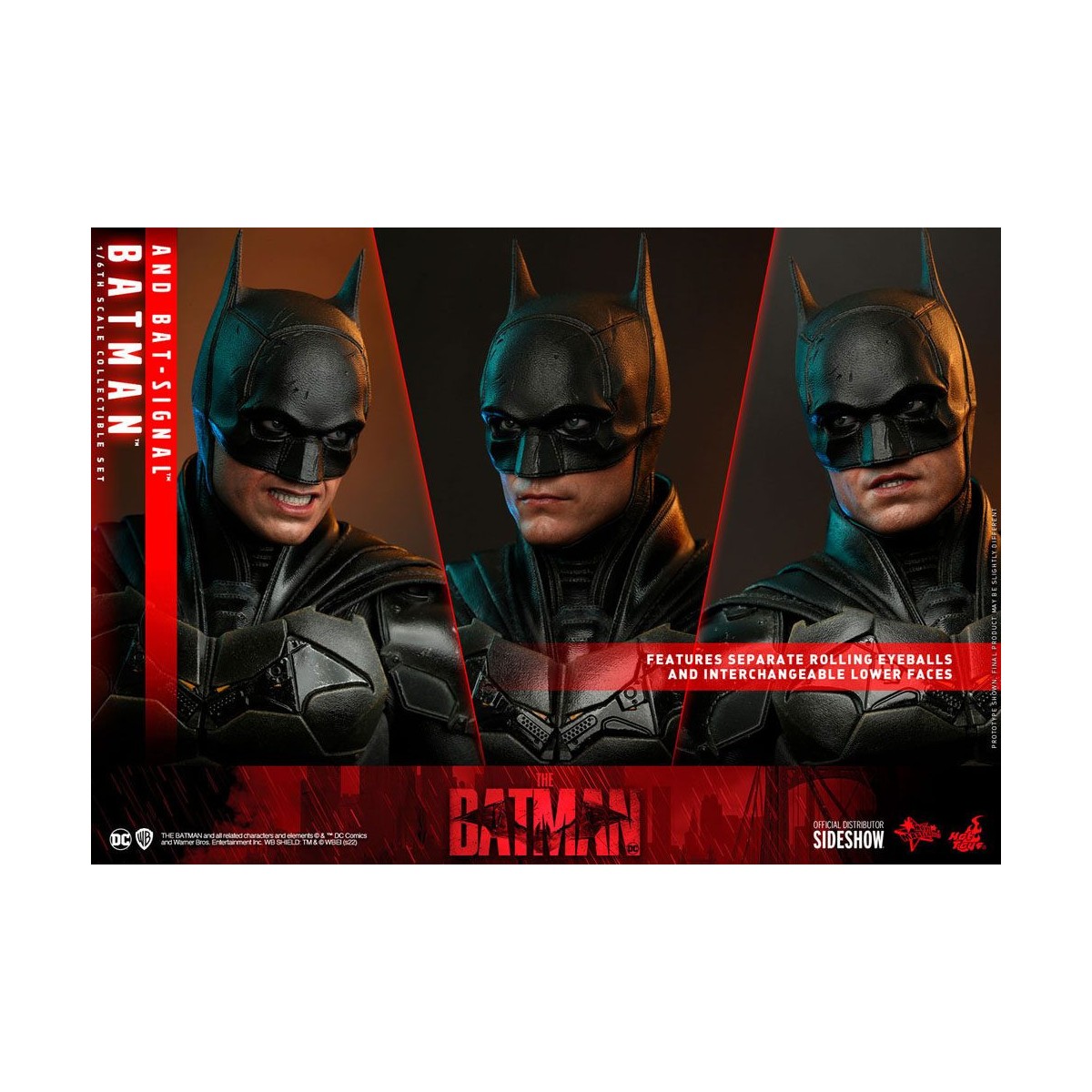 Hot toys - LA OBRA MAESTRA DE LA PELÍCULA BATMAN Y BAT-SIGNAL 1/6