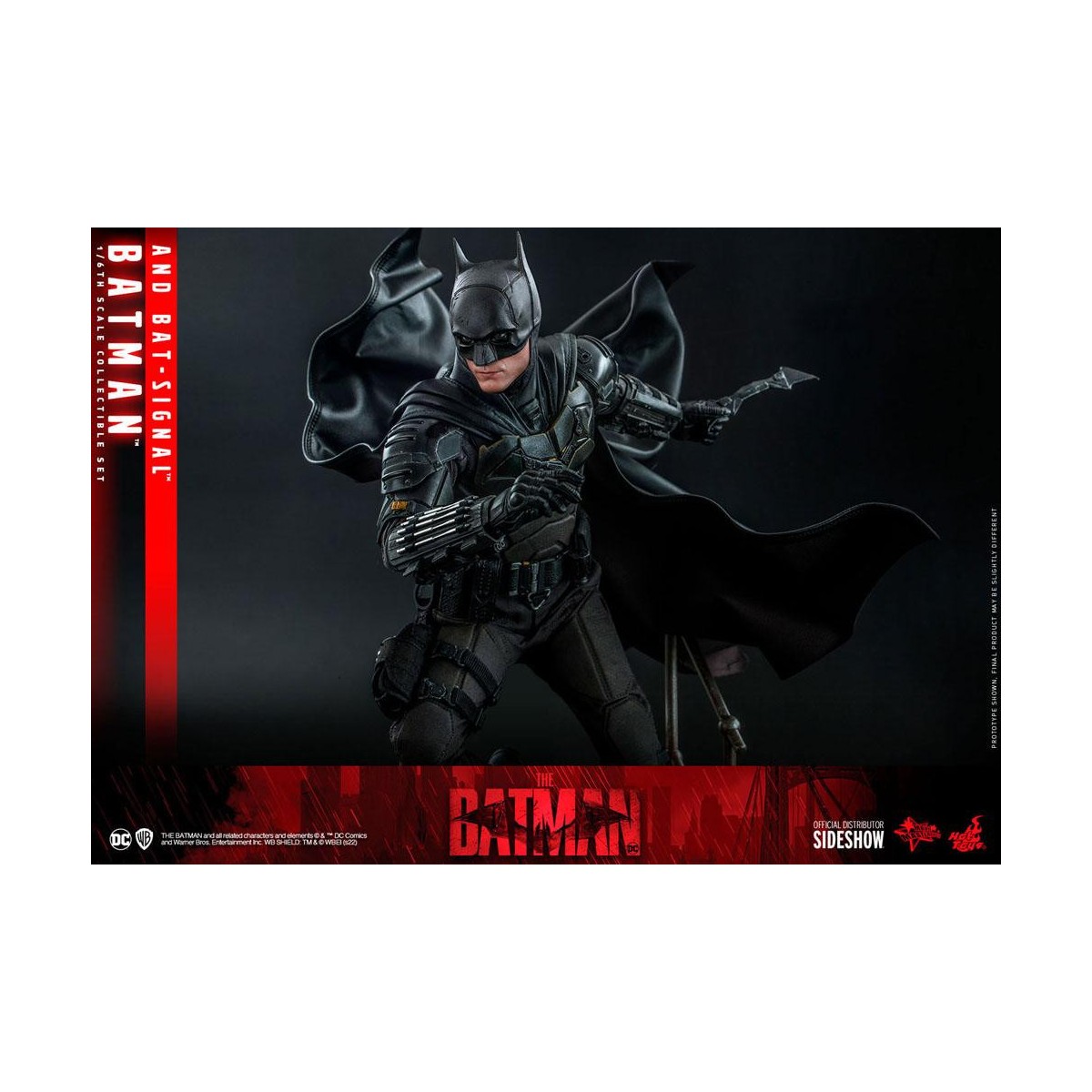 Hot toys - LA OBRA MAESTRA DE LA PELÍCULA BATMAN Y BAT-SIGNAL 1/6