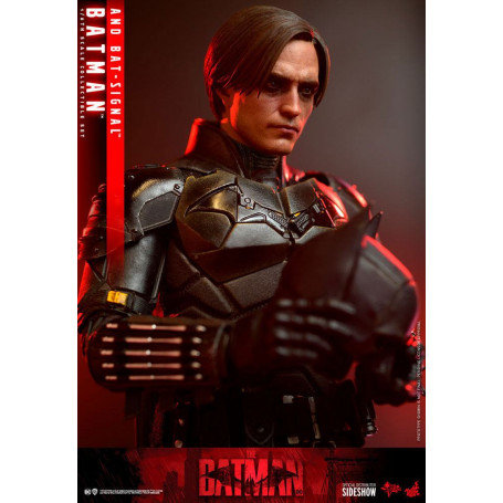 Hot toys - LA OBRA MAESTRA DE LA PELÍCULA BATMAN Y BAT-SIGNAL 1/6