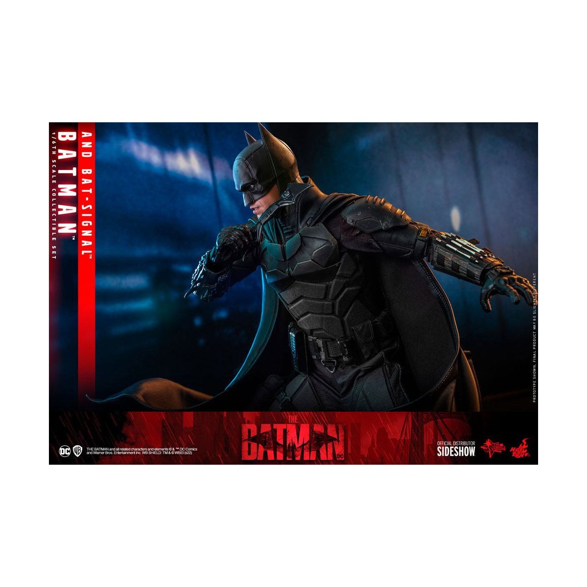 Hot toys - LA OBRA MAESTRA DE LA PELÍCULA BATMAN Y BAT-SIGNAL 1/6