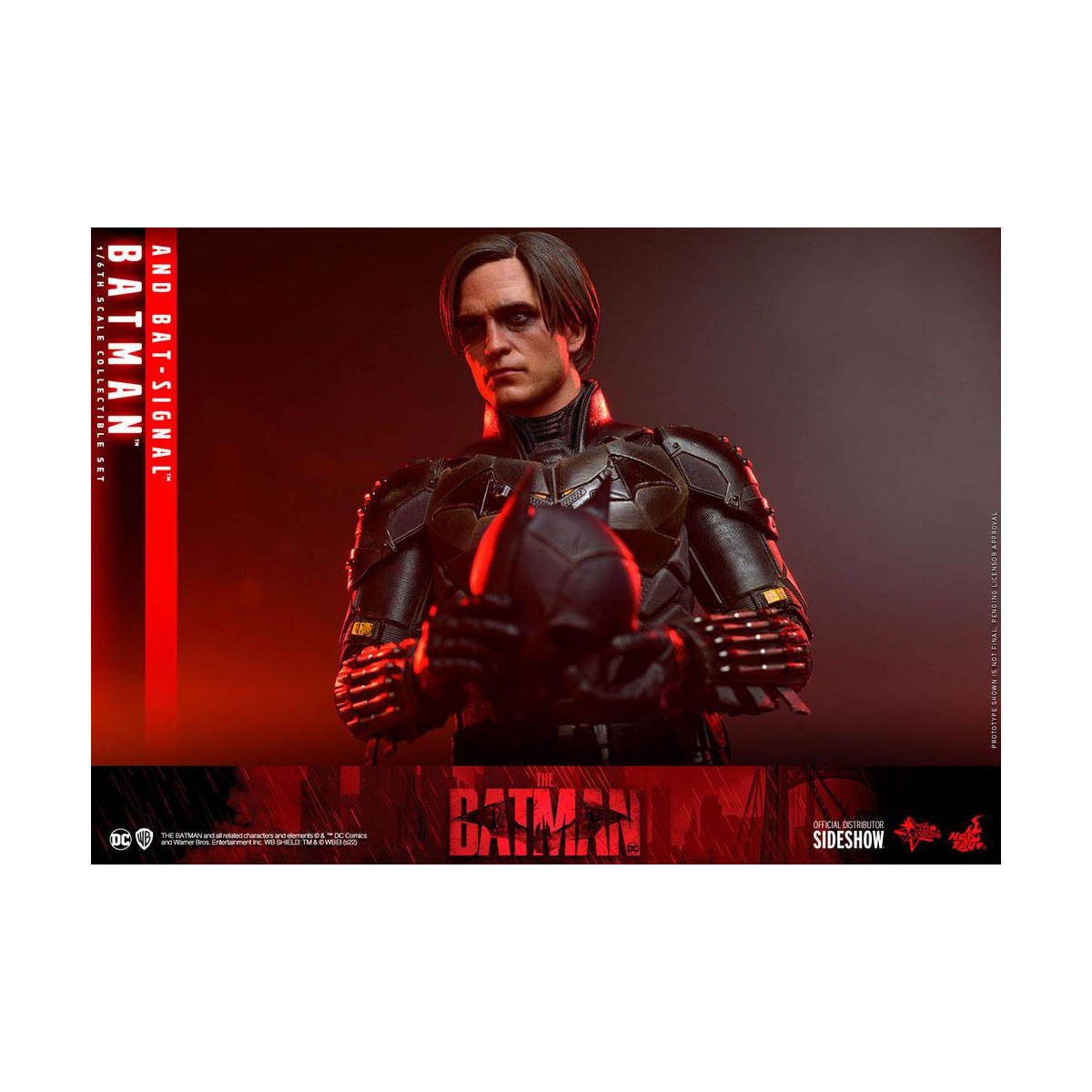 Hot toys - LA OBRA MAESTRA DE LA PELÍCULA BATMAN Y BAT-SIGNAL 1/6
