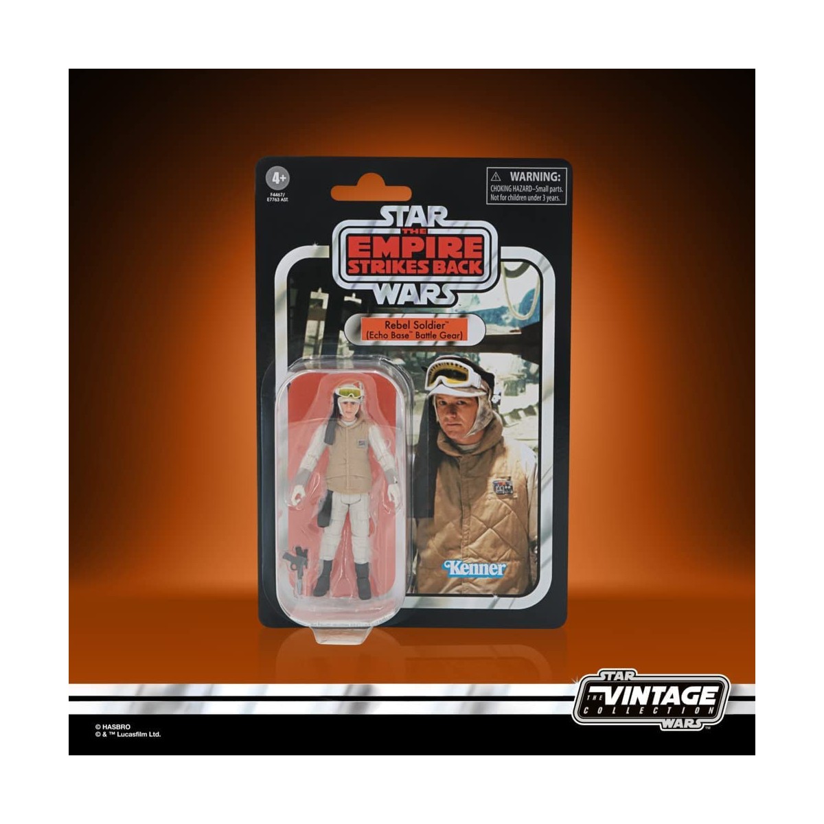 Hasbro - SOLDADO REBEL (Equipo de batalla de la Base Eco) - Colección Vintage de Star Wars de The Clone Wars