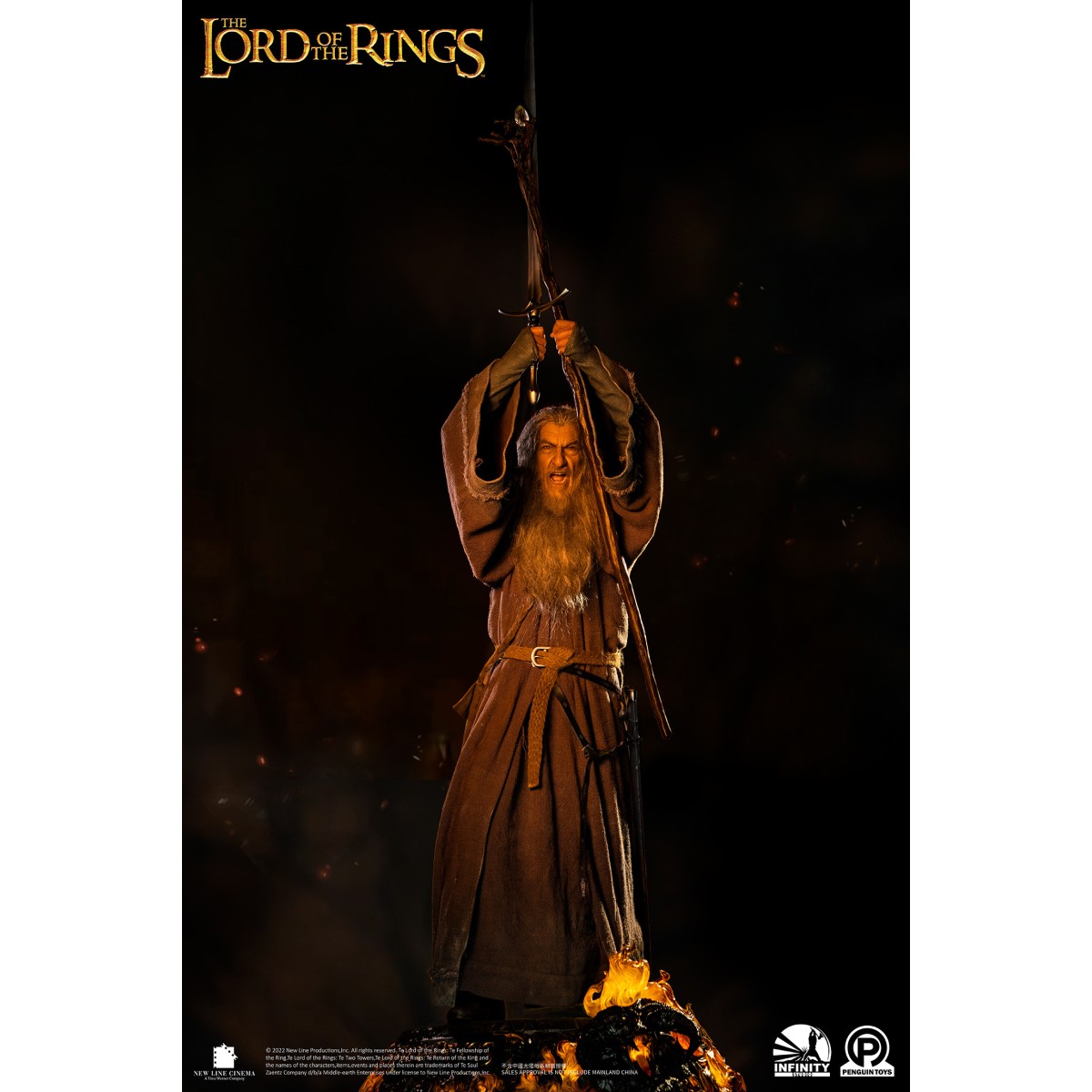 Infinity Studio X Penguin Toys - Gandalf el Gris Ultimate Edition Half Size Statue Master Forge Series- 1/2