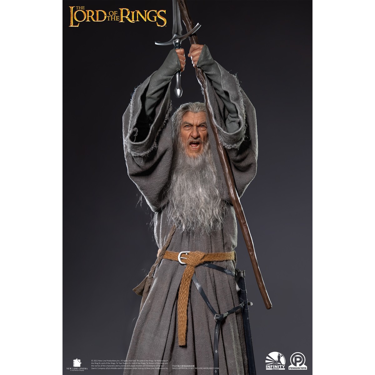 Infinity Studio X Penguin Toys - Gandalf el Gris Ultimate Edition Half Size Statue Master Forge Series- 1/2