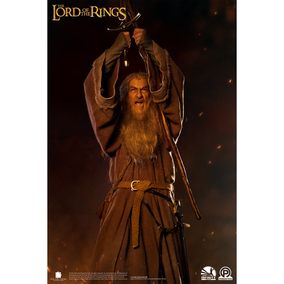 Infinity Studio X Penguin Toys - Gandalf el Gris Ultimate Edition Half Size Statue Master Forge Series- 1/2