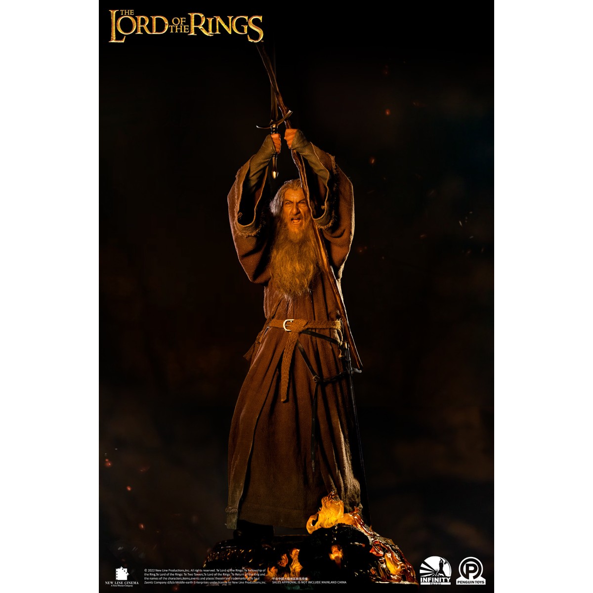Infinity Studio X Penguin Toys - Gandalf el Gris Ultimate Edition Half Size Statue Master Forge Series- 1/2