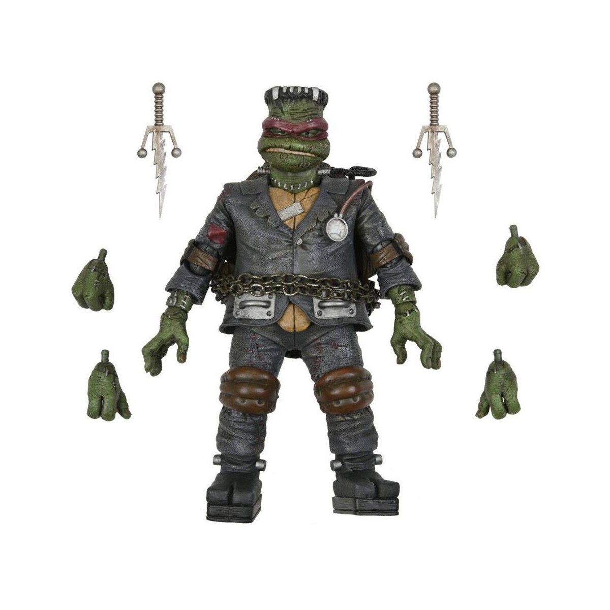 NECA - Ultimate Raphael como el Monstruo de Frankenstein - Universal Monsters x TMNT