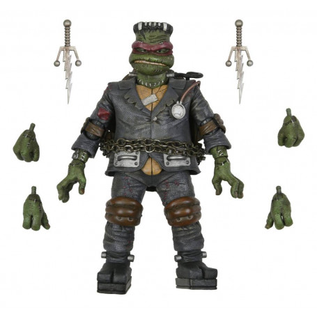 NECA - Ultimate Raphael como el Monstruo de Frankenstein - Universal Monsters x TMNT