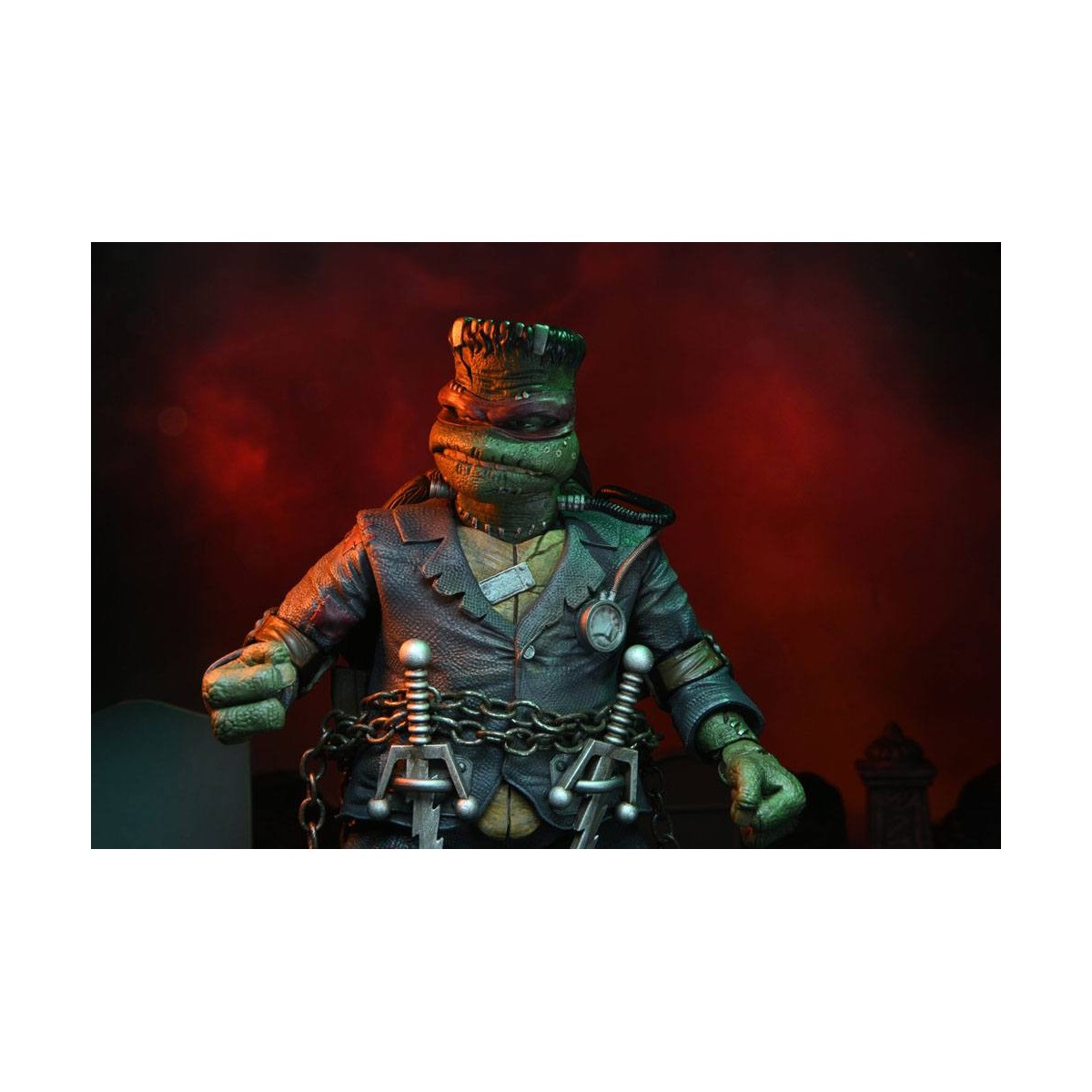 NECA - Ultimate Raphael como el Monstruo de Frankenstein - Universal Monsters x TMNT
