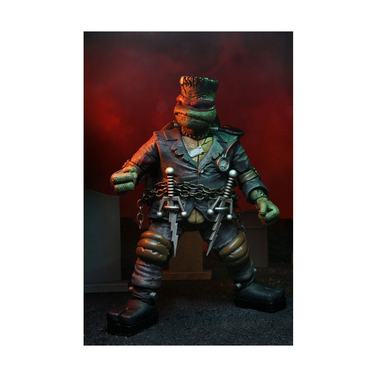 NECA - Ultimate Raphael como el Monstruo de Frankenstein - Universal Monsters x TMNT