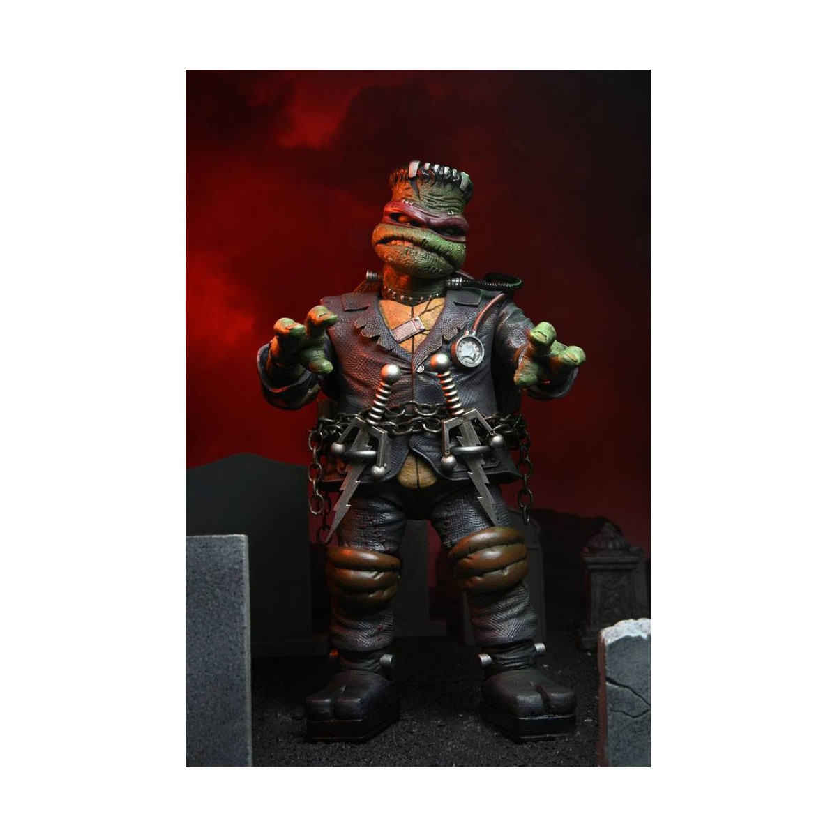 NECA - Ultimate Raphael como el Monstruo de Frankenstein - Universal Monsters x TMNT