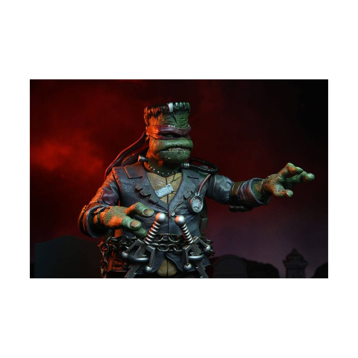 NECA - Ultimate Raphael como el Monstruo de Frankenstein - Universal Monsters x TMNT