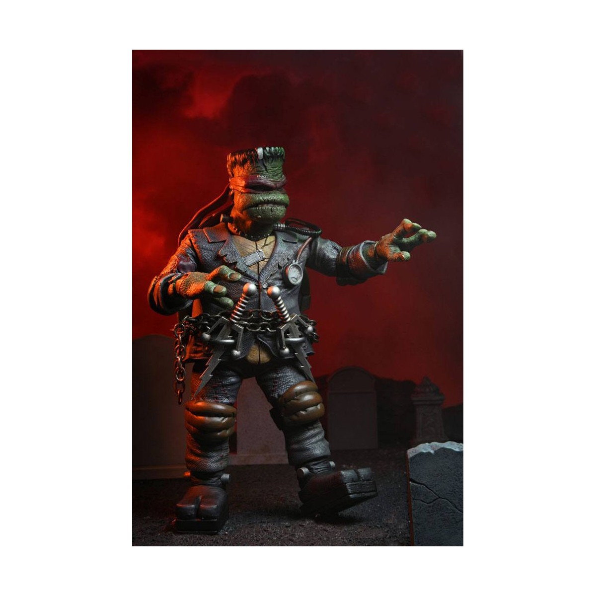 NECA - Ultimate Raphael como el Monstruo de Frankenstein - Universal Monsters x TMNT