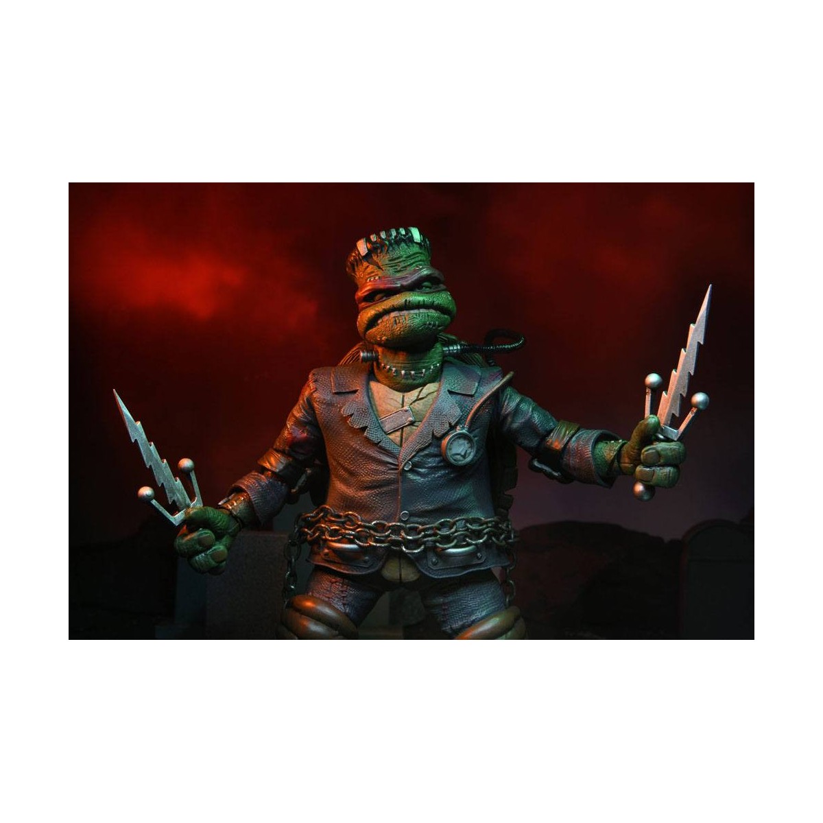 NECA - Ultimate Raphael como el Monstruo de Frankenstein - Universal Monsters x TMNT