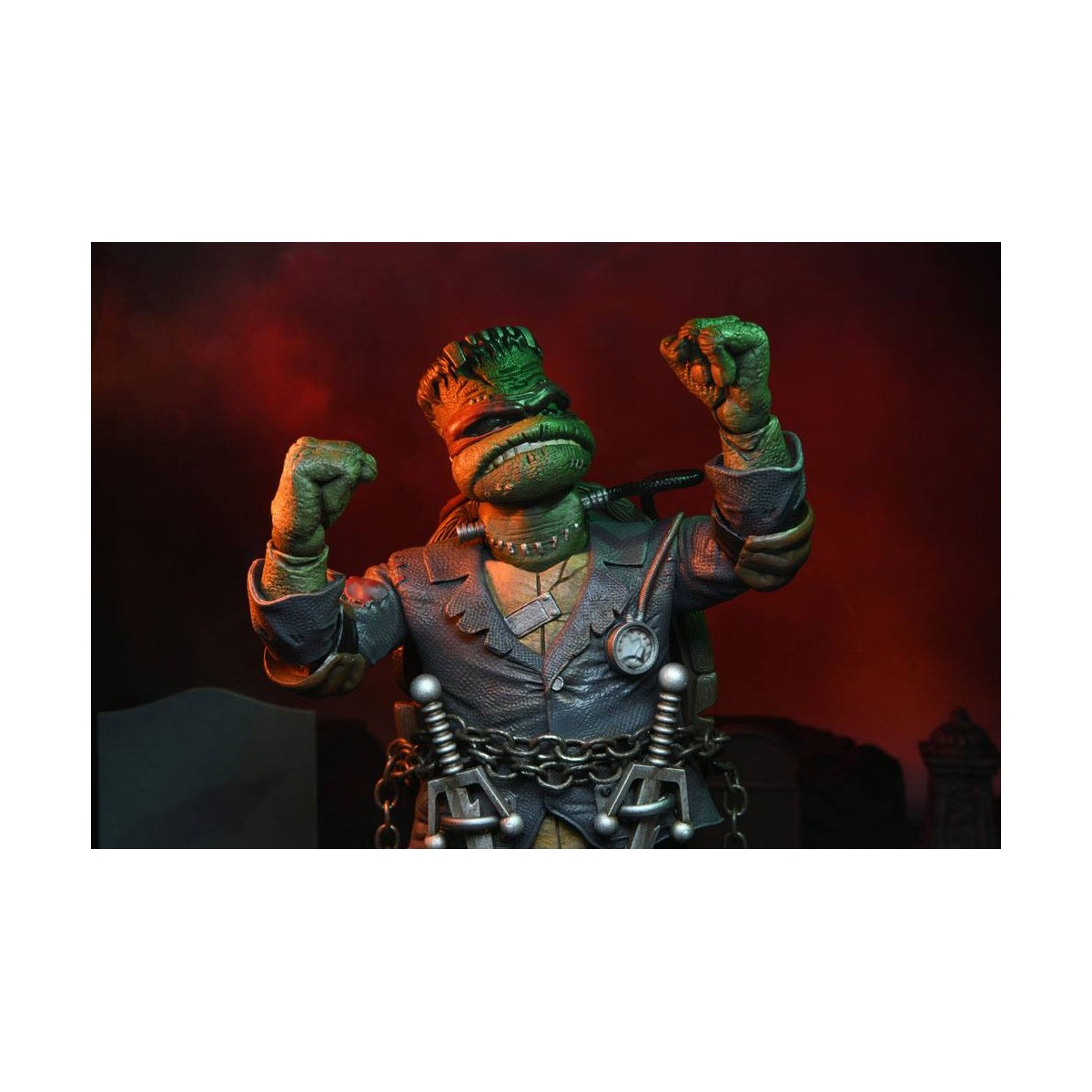 NECA - Ultimate Raphael como el Monstruo de Frankenstein - Universal Monsters x TMNT
