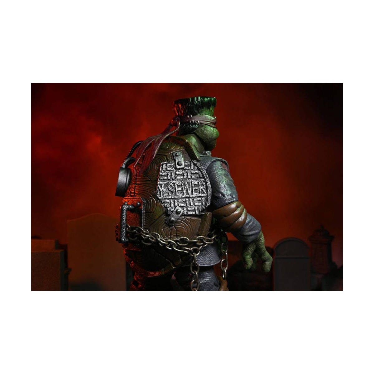 NECA - Ultimate Raphael como el Monstruo de Frankenstein - Universal Monsters x TMNT