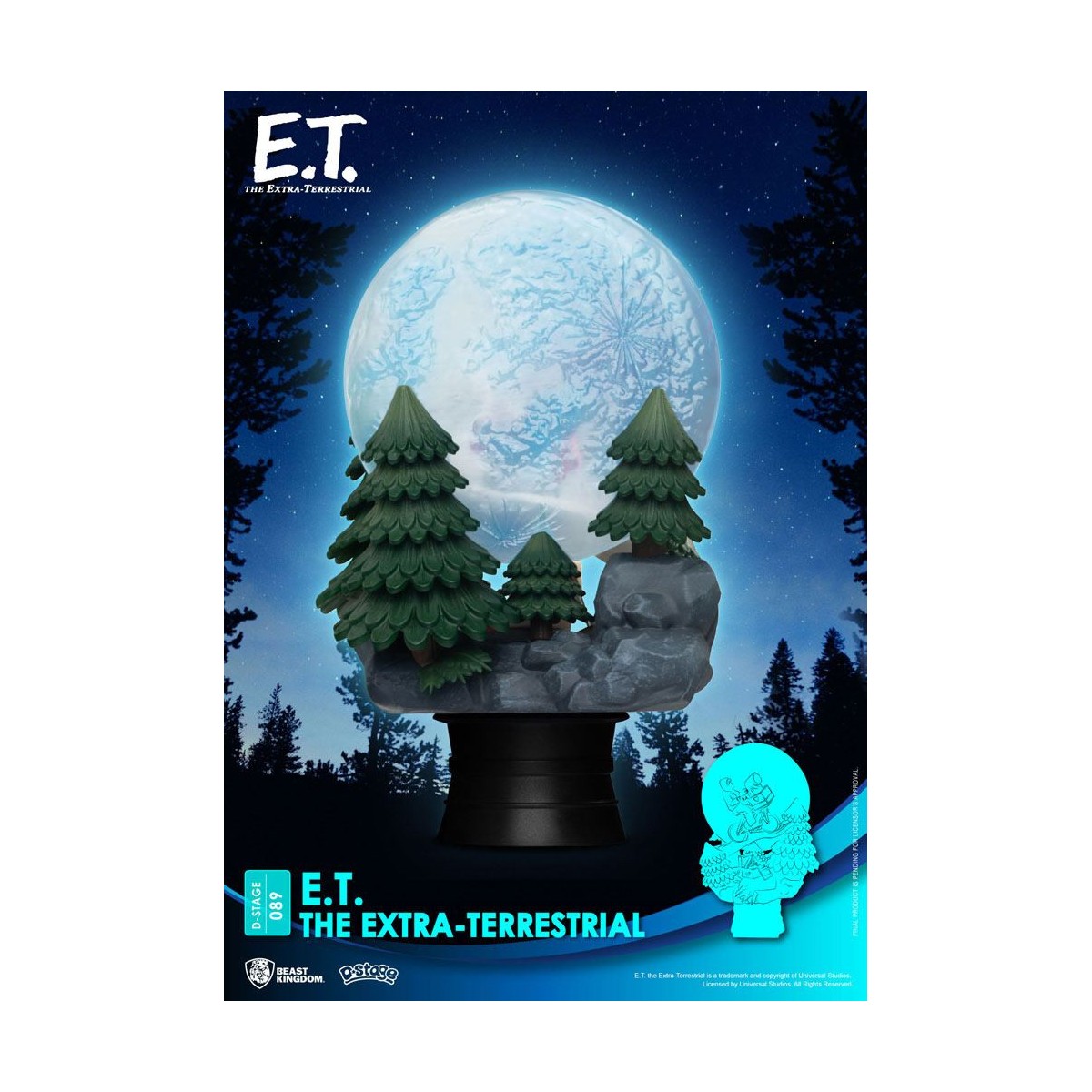 Beast Kingdom Disney diorama E.T. the alien - PVC D-Stage Iconic Movie Scene