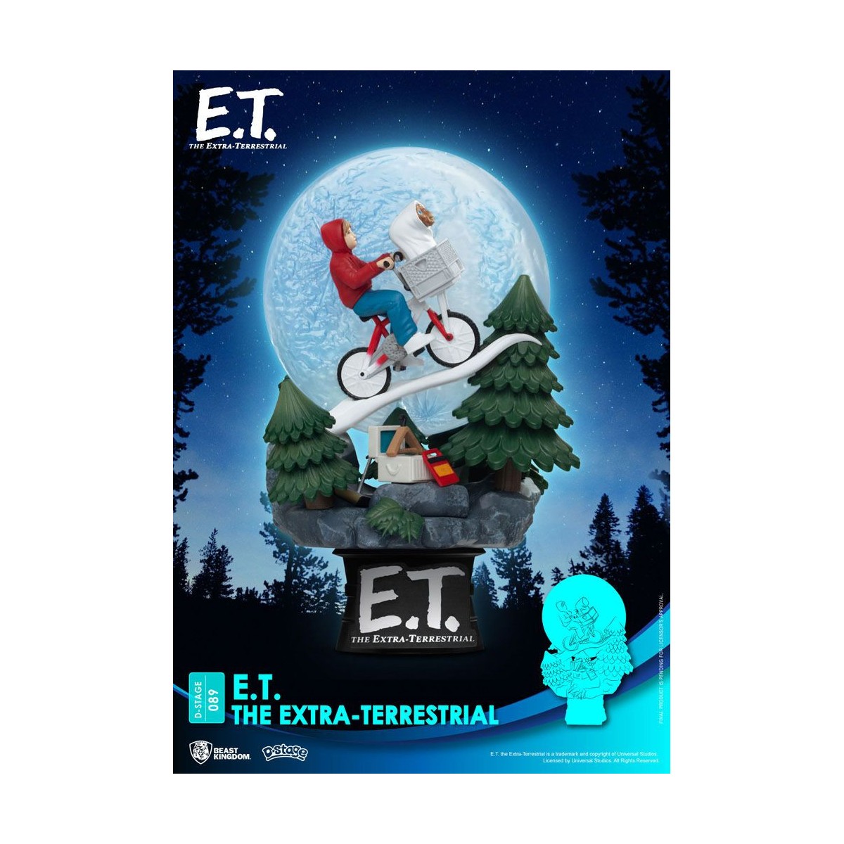 Beast Kingdom Disney diorama E.T. the alien - PVC D-Stage Iconic Movie Scene