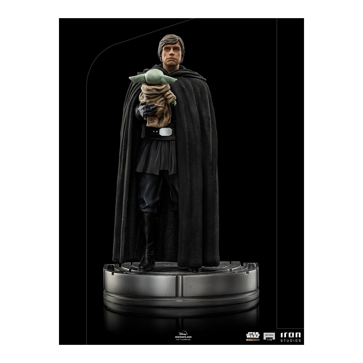IRON STUDIOS - Luke Skywalker y Grogu BDS Art Scale 1/10 - Star Wars The Mandalorian