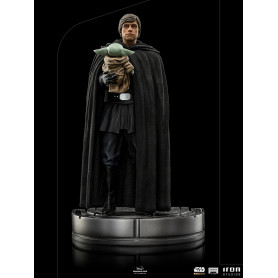 IRON STUDIOS - Luke Skywalker y Grogu BDS Art Scale 1/10 - Star Wars The Mandalorian