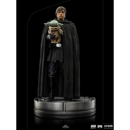 IRON STUDIOS - Luke Skywalker y Grogu BDS Art Scale 1/10 - Star Wars The Mandalorian