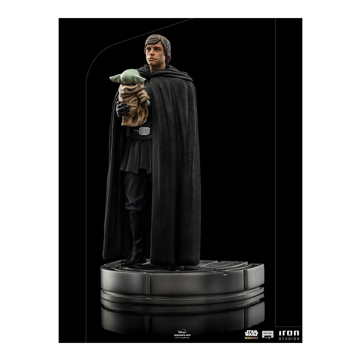 IRON STUDIOS - Luke Skywalker y Grogu BDS Art Scale 1/10 - Star Wars The Mandalorian