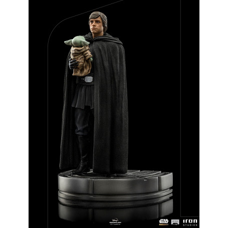 IRON STUDIOS - Luke Skywalker y Grogu BDS Art Scale 1/10 - Star Wars The Mandalorian