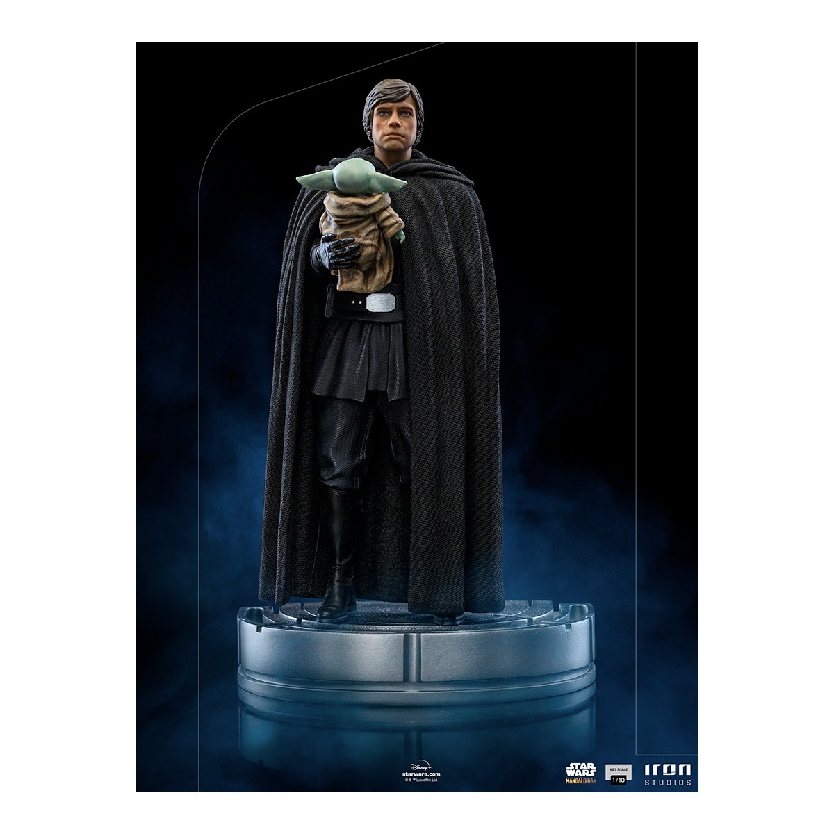 IRON STUDIOS - Luke Skywalker y Grogu BDS Art Scale 1/10 - Star Wars The Mandalorian