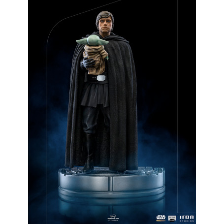 IRON STUDIOS - Luke Skywalker y Grogu BDS Art Scale 1/10 - Star Wars The Mandalorian