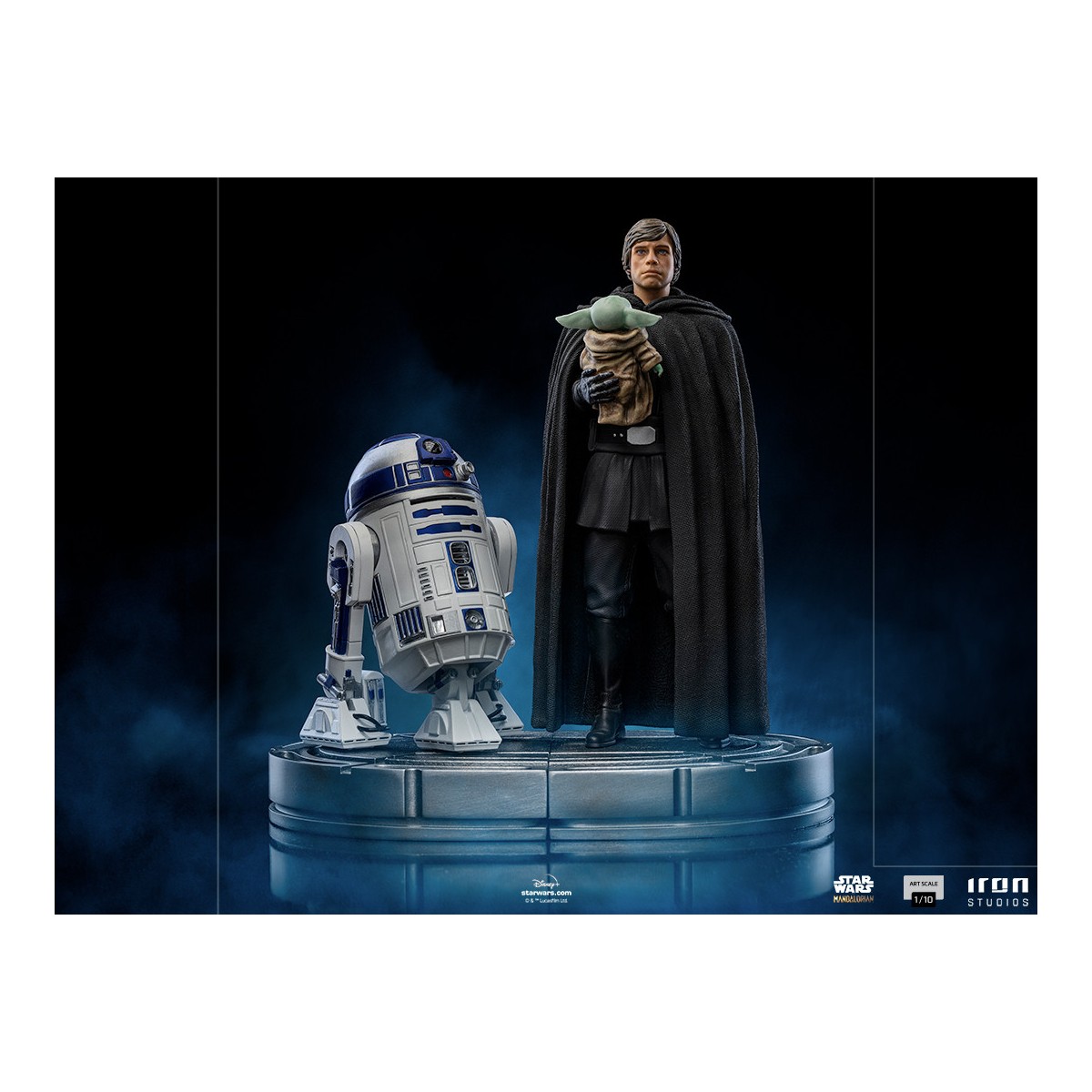 IRON STUDIOS - Luke Skywalker y Grogu BDS Art Scale 1/10 - Star Wars The Mandalorian
