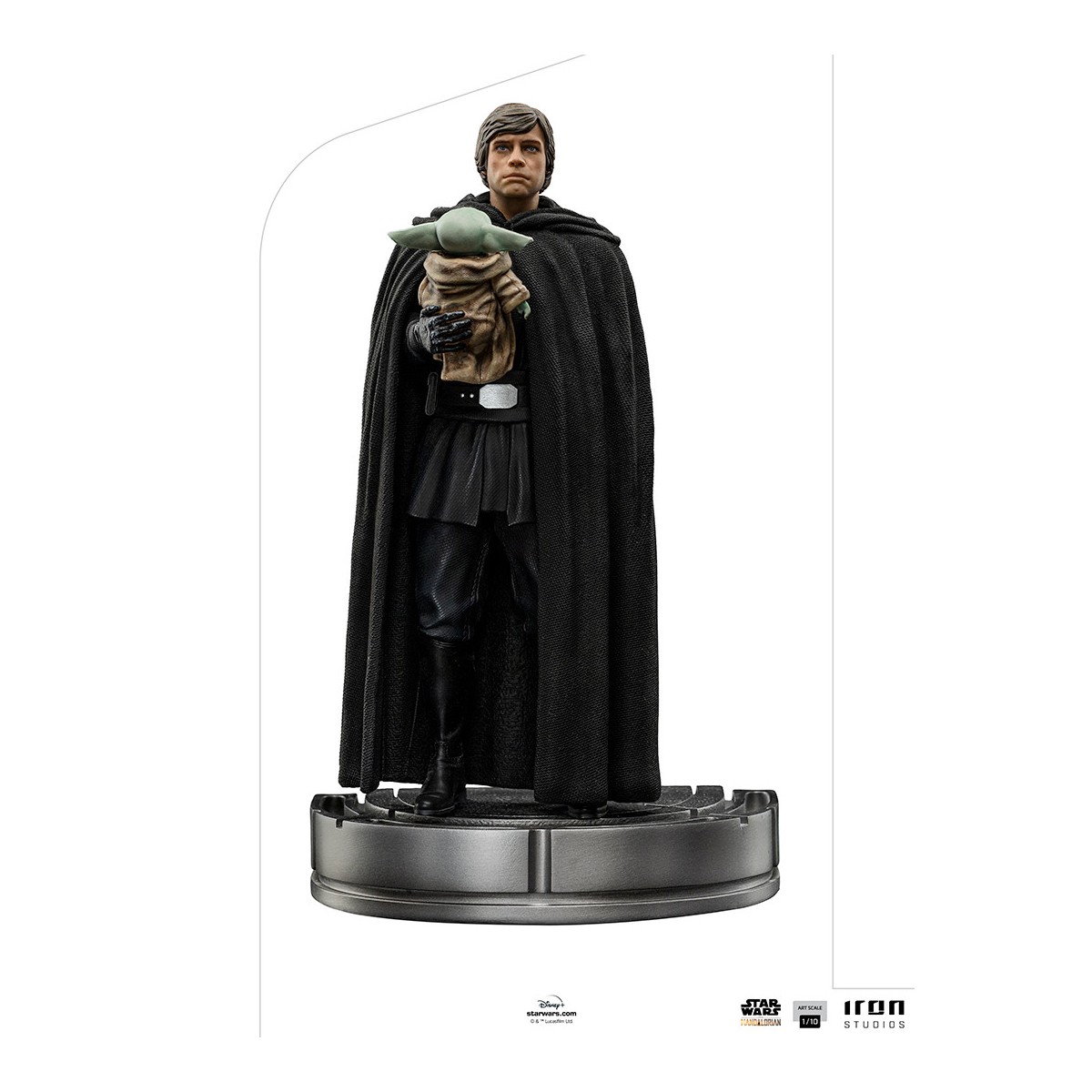 IRON STUDIOS - Luke Skywalker y Grogu BDS Art Scale 1/10 - Star Wars The Mandalorian