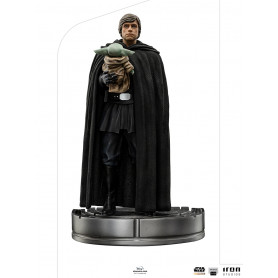 IRON STUDIOS - Luke Skywalker y Grogu BDS Art Scale 1/10 - Star Wars The Mandalorian