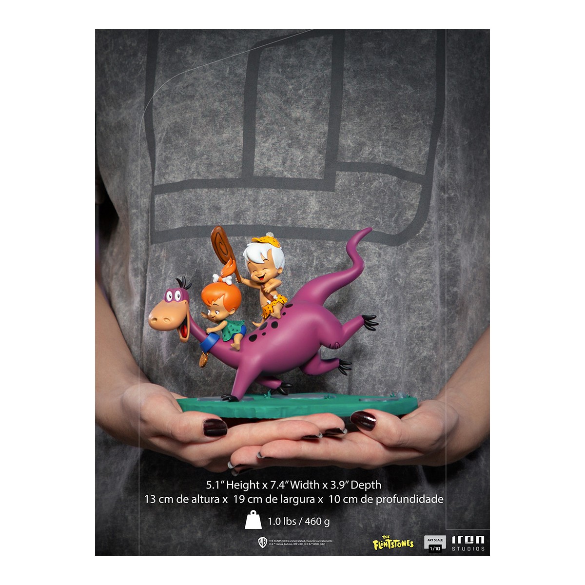 Iron Studios - Dino, Peebles & Bamm-Bamm - Los Picapiedra Bds Art Scale 1/10