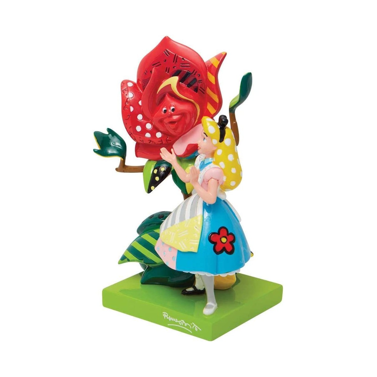Disney Britto - Alicia en el País de las Maravillas - Alicia y la Rosa