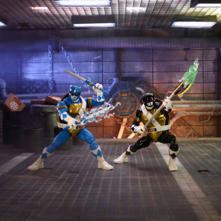 Hasbro - Paquete de 2 DONATELLO Y LEONARDO MORFADOS - Colección Power Rangers Rayo