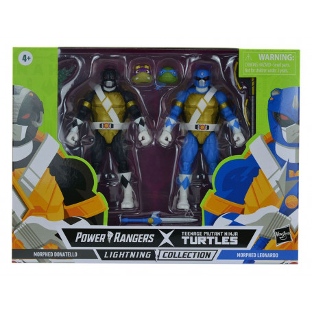 Hasbro - Paquete de 2 DONATELLO Y LEONARDO MORFADOS - Colección Power Rangers Rayo