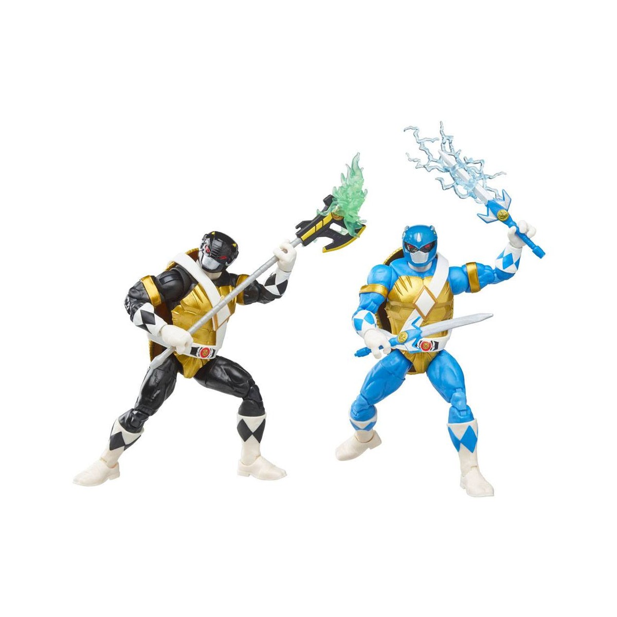 Hasbro - Paquete de 2 DONATELLO Y LEONARDO MORFADOS - Colección Power Rangers Rayo