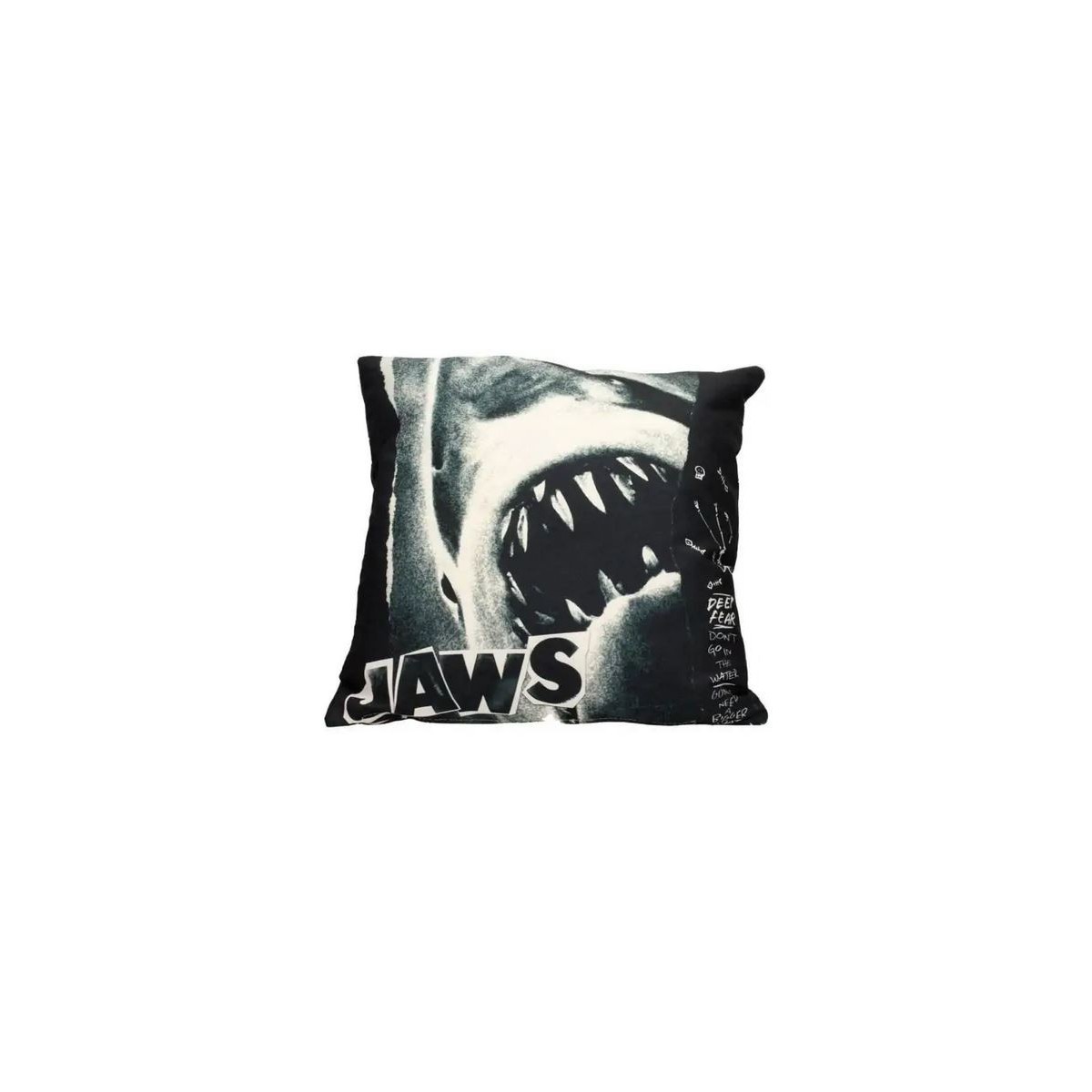 SD Toys - Almohada JAWS - Póster de la película Tiburón en blanco y negro