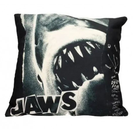 SD Toys - Almohada JAWS - Póster de la película Tiburón en blanco y negro