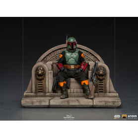 IRON STUDIOS - The Mandalorian - Deluxe Art Scale Boba Fett on Throne 1/10 - The Mandalorian