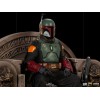 IRON STUDIOS - The Mandalorian - Deluxe Art Scale Boba Fett on Throne 1/10 - The Mandalorian