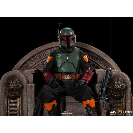 IRON STUDIOS - The Mandalorian - Deluxe Art Scale Boba Fett on Throne 1/10 - The Mandalorian
