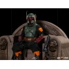 IRON STUDIOS - The Mandalorian - Deluxe Art Scale Boba Fett on Throne 1/10 - The Mandalorian