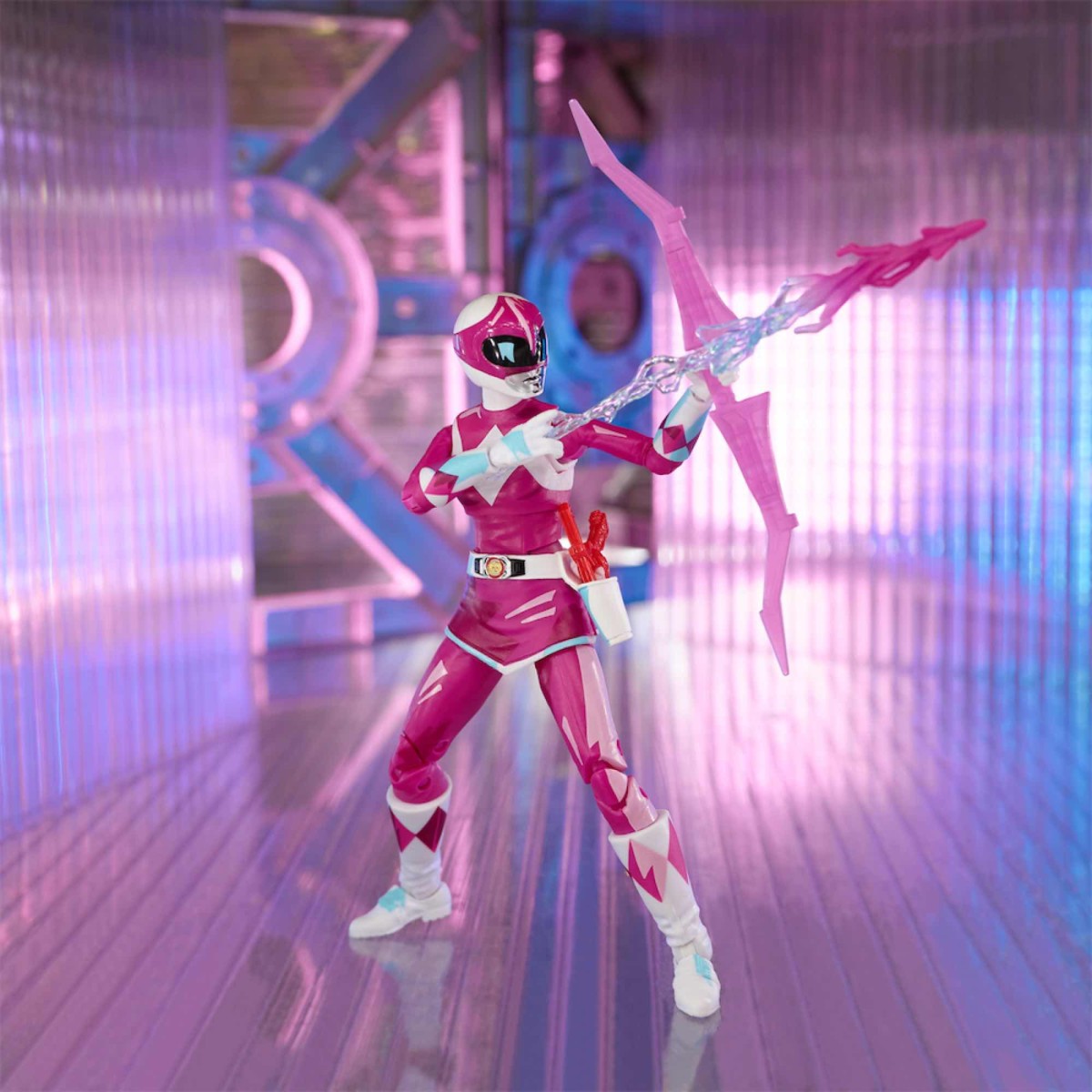 Hasbro - Ranger Rosa Edición Sombreada - Colección Rayo Mighty Morphin' Power Rangers