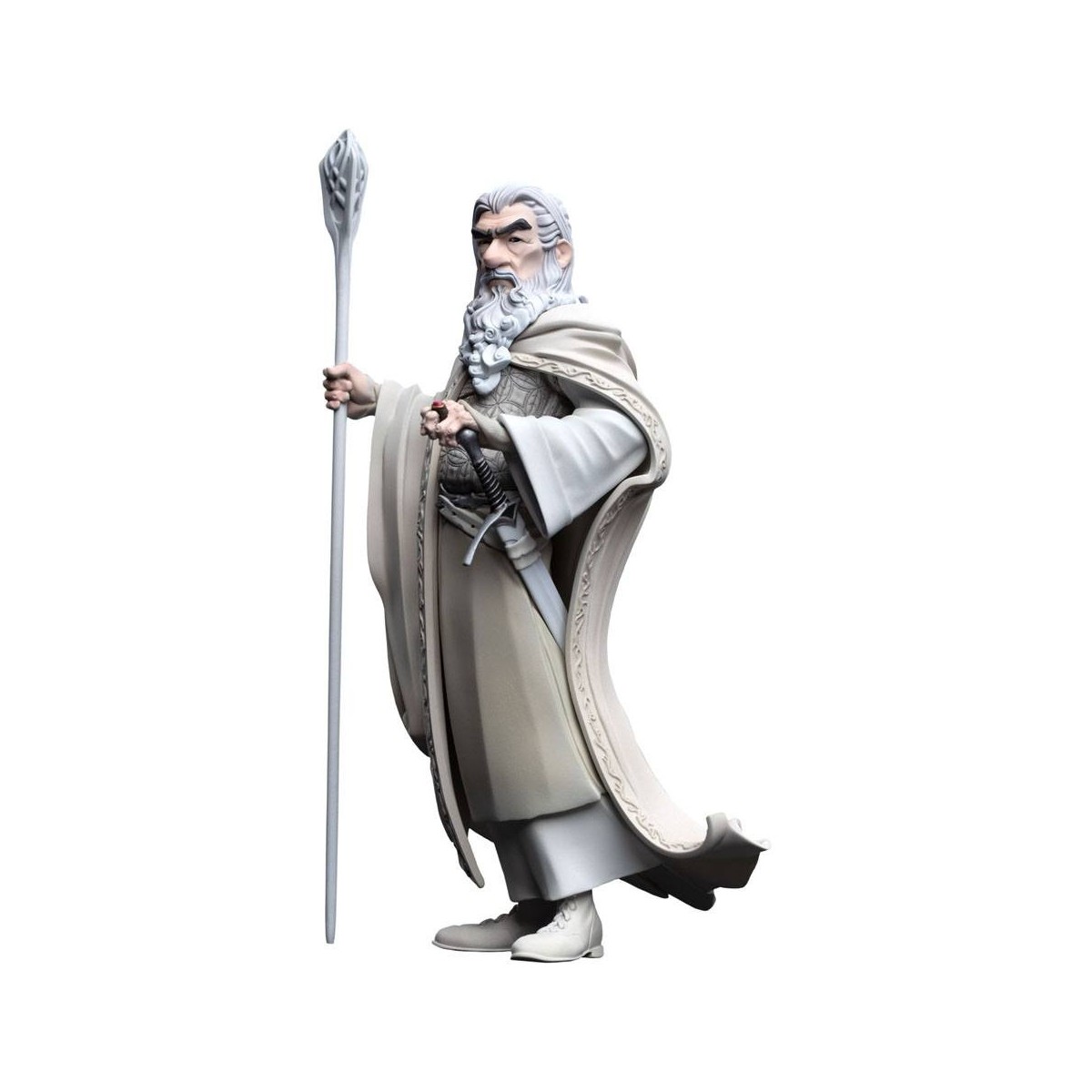 Vinilo de estatua Weta El Señor de los Anillos - Gandalf el Blanco Mini Epics