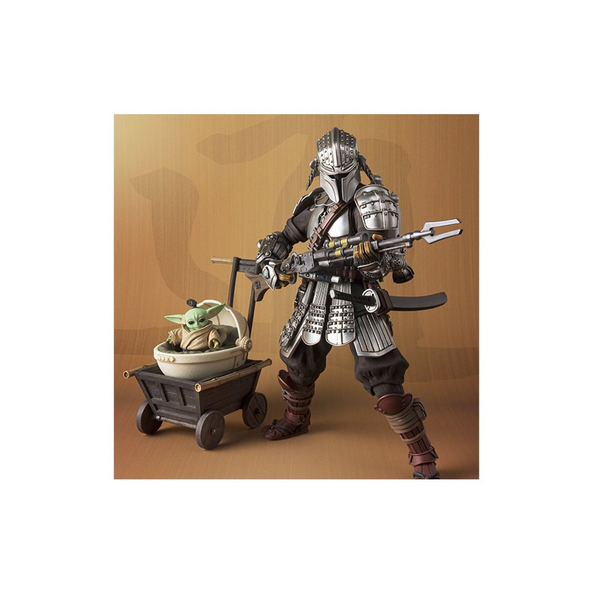 Bandai Meisho Realización de la película - The Mandalorian Ronin Beskar Armor & Grogu