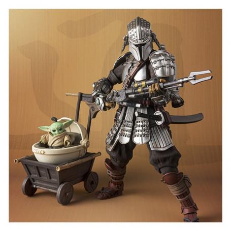 Bandai Meisho Realización de la película - The Mandalorian Ronin Beskar Armor & Grogu