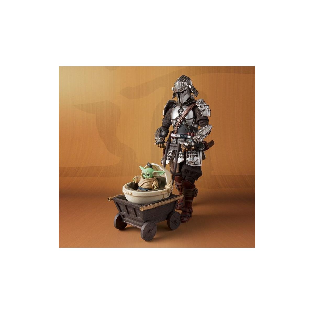 Bandai Meisho Realización de la película - The Mandalorian Ronin Beskar Armor & Grogu