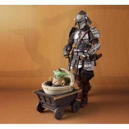 Bandai Meisho Realización de la película - The Mandalorian Ronin Beskar Armor & Grogu